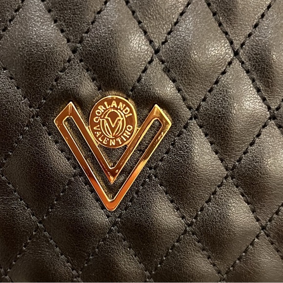 VALENTINO ORLANDI MADE IN ITALY LEATHER QUILTED SHOULDER BAG - Picture 5 of 7